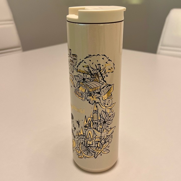 NEW STARBUCKS DISNEY WORLD MICKEY MOUSE 4 PARKS STAINLESS STEEL SHIMMER TUMBLER - Picture 5 of 11
